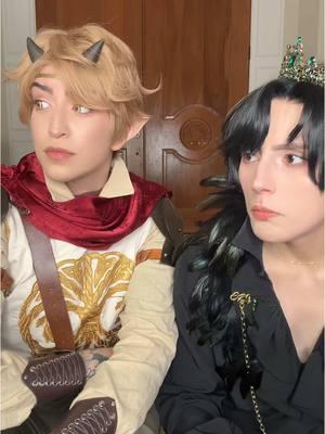 One more TikTok from Cardan and Oak 🩷  It was a pleasure 🫡  @Nikkosplay as Cardan Greenbriar Me as Oak Greenbriar #thefolkoftheair #thecruelprince #thestolenheir 