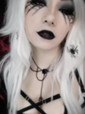 Modeling contact lenses for @MocoQueen, use code Nikki for a discount 💜  #mocoqueen #egirl #altgirl #altstyle #altfashion #alternativefashion #gothgirl #goth #gothic #gothgf #makeup #mua #gothicbeauty #gothicstyle #btggf #alttiktok #alttok #halloween #halloweenmakeup #spiderweb #spiderwebmakeup 