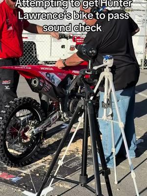 Attempting to get Hunter Lawrence bike to pass sound check #motorcycles #motocross #dirtbike #dirtbikeracing #dirtbikerace #cycledrag #motorcyclesoftiktok #motorcyclelife #motorcyclelifestyle 