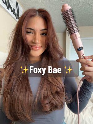 Let’s style this hair with a Hot Round Brush from @FoxyBae Hair 🩷 Discount Code in bio 🫶🏼 #foxybae #foxybaehair #hotroundbrush #hottools #hairtransformation #copperbrunette #hairtok 