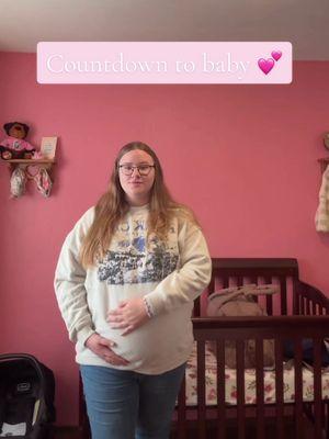 Countdown to baby girl 💕 finally getting this out of the drafts before TikTok goes away 🥲 #countdown #babycountdown #pregnancy #postpartum #countdowntobaby #drafts #goodbyetiktok 