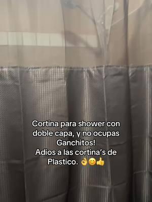 Cortina para el shower con doble capa y no ocupas ganchitos para colgar! #shower #showercurtain #nohook #bathroom #bathroomdecor #bathroomcleaning #TikTokShop #tiktokfinds #tiktokshopping #tiktokshopnewarrivals 