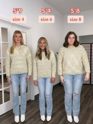 same fits, different sizes 🩷🪩🕺 3 looks perfect for your winter wardrobe 😉 outfit details in the comments!!  #trendy #samefits #differentsizes #fashion #inspo #dance #dancing #sizes #trendy #jeans #howtostyle #affordable #affordablefashion #trendyclothes #trendylook #outfitideas #OOTD #hacks #basics #easy 