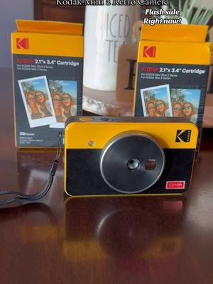 I am in love with the new Kodak Mini 2 Retro Camera from @Kodak Photo Printer TAKE ADVANTAGE OF THE FLASH SALE!  . . #kodak #kodakminishot2 #kodakcamera #kodakminishot #minicamera #instantcamera #instantprintcamera #TikTokShop #tiktokshopfinds #tiktokshopping #tiktokmademebuyit #shopping #tiktokshopjumpstart #ordernow #fyp #viral 