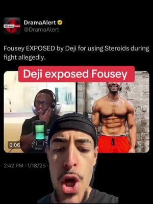 Deji exposed Fousey for steroid use during their boxing match #deji #fousey #fyp #viral #greenscreen 