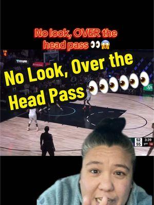 A no look over the head pass is insane 👀😱 #nolookpass #highlightreel #pointgawd #unrivaled #womensbasketball #womensupportingwomen 