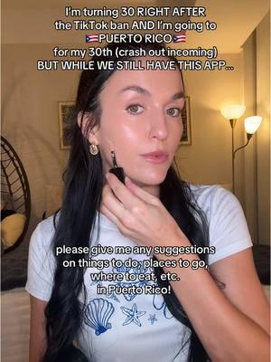 celebrating my 30th in Puerto Rico in a few days and I’ve never been! 🥹 please send me all your PR suggestions!!! 🇵🇷✨ #puertorico #thingstodoinpuertorico #puertorico🇵🇷 #riogrande #sanjuan #caribbean #aguadilla #rincon #luquillo #fajardo #travel 
