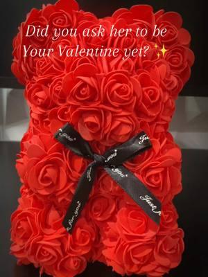 Have You Asked Her to be Yours?  #girlfriend #ValentinesDay #rose #rosebear #valentines #couple #giftforher #tiktokmademebuyit 