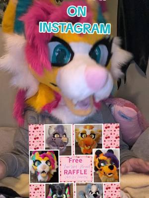 Go follow my insta so you have a chance to win a custom fursuit! #freefursuit #fursuitgiveaway #fursuitraffle #furryfyp #furryfandom #fursuitmaker#fyp