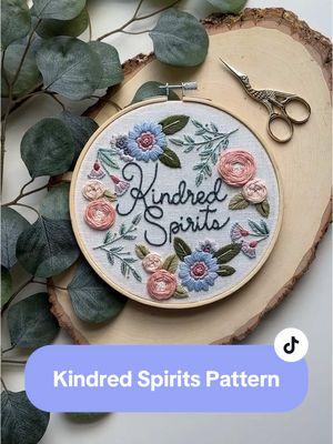 The 1985 Anne of Green Gables mini series with Megan Follows is the best visual adaptation of the story, and I will die on that hill. 🙃 I’ve been meaning to create a “kindred spirits” design for years now and thought it might be fun for people to stitch for Valentine’s Day this year. 🌸 This pattern is beginner-friendly and comes with a full stitch and color guide. The link to my Etsy shop can be found in my bio! ⬆️ #embroidery #stitchtok #stitching #embroidertok #tiktokembroidery #etsyseller #kindredspirits #anneofgreengables #