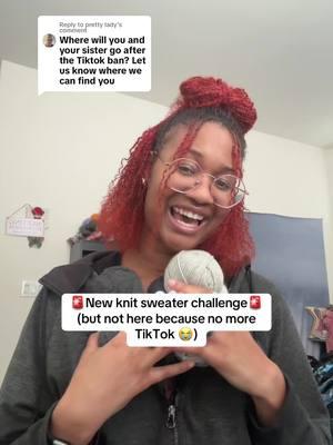 Replying to @pretty lady I’m on IG and YT! I post the same content there as I do here, so things will still happen as normal for me when it comes to my knitting challenges. All the links are in my bio. 🥰 #knitting #knitwear #knittinginspo #knitfluencer #knittok #knitsweater #handknit #knittingsisters 