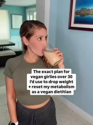 Embarking on a weight loss journey to shed fat and tone up? . The steps are simple and when you stay consistent, progress will come. . Here are some important reminders about fat loss for vegan women over 30 years old: . 1. Prioritize balanced meals: build your meal around protein (think tofu, tempeh, fava tofu, tvp, pea milk, Greek vegan yogurt), add a carb add a fat source and add that volume aka color. This approach ensures you receive essential nutrients while promoting satiety. 2.  Protein needs to be your BFF it will stop the cravings, stop the overeating. And especially if you want to tone up 3. Focus on your metabolism and body composition more than just seeing the number go down on the scale. Aim for a gradual weight loss of about 1/2- 2 pounds per week. And don't be shocked if some weeks you don't see progress whereas other weeks you see more progress 4. Enjoy the Process: Make this journey fun and know that consistency matters more than perfection . Remember, every journey is unique. Listen to your body, celebrate small victories, and stay patient with yourself. . For practical weight loss tips, high protein meal ideas follow along @vegan.weightloss.nutritionist and check out my stories! I share my meals and tips to keep you motivated 💚 . #perimenopausehealth #highfiber #weightlosstransformation#mombody #mealpreplife#healthylifestyle #nutritiontip #vegandietitian #plantbasedweightloss #plantbasedweightlossjourney #veganweightlossjourney #menopauseweightloss #hotmessmomma #veganmomma #veganweightloss #veganweightloss #weightlossforwomen #weightlossforher #fitover40 #fitover30 #sustainableweightloss #healthyhabitsforlife #healthylifestyle 