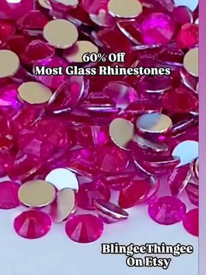 BlingeeThingee on Etsy for all your sparkly supplies ✨️ #wheretobuyrhinestones #blingshop #rhinestones #bling #rhinestonevendor #rhinestonesupplier #BlingeeThingee #crafty 