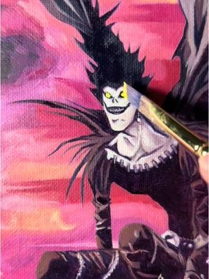 I’ll keep creating no matter what. #oilpainting #coolart #artfyp #animeart #ryuk 