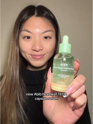 the key to calm, hydrated skin with @Abib Cosmetics new Heartleaf TECA serum ✨💚 #abib #abibglobal #abibskincare #koreanskincare #teca #tecacapsuleserum #tecaserum #tecacapsule #tecaskincarejourney #troublemadetecasolved #fyp 