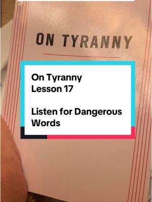 On Tyranny Lesson 17 #ontyranny #timothysnyder #fightfacism #patriot #leftist #liberal #progressive #tiktok