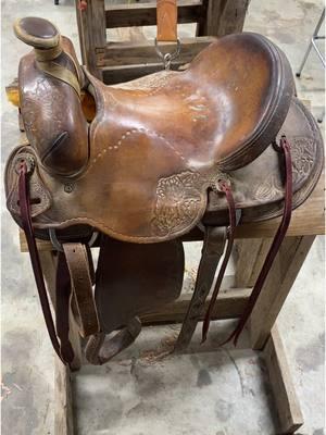 Relining an old Oliver. #cleaningoutdrafts #saddlerepair #saddlemaking #saddleshop #leatherwork #leathertok 