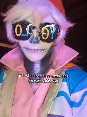 🐹|| #FRESHSANS || give my man HIS BROWSSS •{#Freshcosplay #sans #freshsanscosplay } 