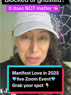 You can manifest whatever you want , but ONLY IF … You understand your part in the manifestation process.✅ 👉The Universe is conspiring in your favor  🚩But if you do not do your part, you cannot receive it  💎I’m walking you through your part in the manifestation process in a Zoom Live Event  Check the link and  comment 111 for one  of the 👉few free  spots!  #blocked #ghosted #brokenhearted #getexback #manifestsp #manifestingmethods #affirmationsforwomen #relationshipadvice101 