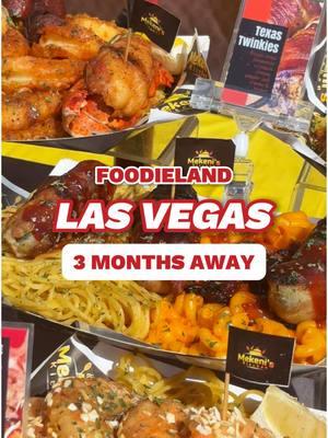 We're officially 3 months away from FoodieLand Las Vegas! 🤩 Grab your friends, family, and foodie list because you're gonna need it! Don't want to miss out on the biggest food festival coming this spring in Vegas! 🔥 Get your tickets now! ✨ 🗓️ April 18-20, 2025  🕐 Fri: 3-10pm | Sat & Sun: 1-10pm  📍 Las Vegas Motor Speedway 🚙 Parking = Free! 🎟️ Tickets only sold online (link in bio). Kids under 5 get in for free.  #fyp #foodieland #foodielandvegas #familyfriendly #foodfestival #vegas #lasvegas #festival #Foodie #lasvegaslocals #lvfood #vegasbaby #vegaslife #vegaseats #vegasready #vegasliving #vegasbound #lasvegasfoodie #vegasfoodie #lasvegasfood #lasvegaslife #vegasfood #visitlasvegas #thingstodoinvegas 