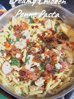 Creamy Chicken Penne Pasta #foodtiktok #homestead #foodies #FoodTok #tiktokviral #yum #viraltiktok #fyppppppppppppppppppppppp #fupシ #fyp #nanacochrane #cooking #recipes #pasta #fup 