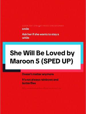 #shewillbeloved by @Maroon 5 ( #fullsong #spedup ) #maroon5 #shewillbelovedmaroon5 #maroon5shewillbeloved #popmusic #popsong #lyrics #lyricvideo #lyricsmusic #spotify #musics #song #songrecommendations #fypシ゚viral🖤tiktok #audio #turnthatshitup #musicfyp #spedupsounds #spedupaudios #spedupsongs #speedsongs #speedupsongs #speedupsounds #speedupaudios #speedaudios #speedsounds #2002music #2002songs #throwbackmusic #throwbacksongs 