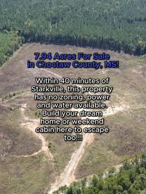 #ChoctawCountyLand #MississippiRealEstate #DreamProperty #LandForSale #BuildYourEscape