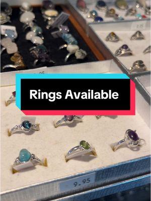 Click the link in our tiktok bio to check out our rings that are available! #yourinnerlight #crystaljewelry #crystalfyp #ringstack #sterlingsilver #silverplated #brassband #lititzpa #pennsylvania 