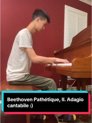 Beethoven Sonata No. 8, 2nd movement! #piano #beethoven #sonata #pathetique #fy #fyp 