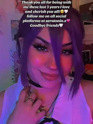 I updated the link in my bio with all my socials!! Feel free to follow💗 #tikotokban #cosplaygirl #saratoninx #fyp #foryou 