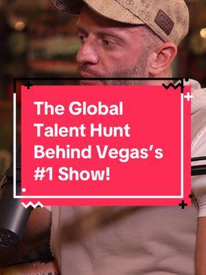 The Global Talent Hunt Behind Vegas’s #1 Show with @Misha10pack  Enjoy the entire episode; YouTube link in bio Sponsored by @CJ’s Italian Ice And Custard – Cool off with the tastiest treats in Las Vegas! #AbsintheVegas #LasVegasShows #FargoTalks #BehindTheScenes