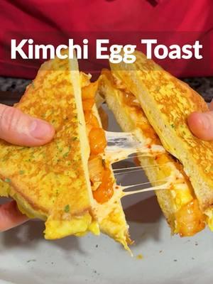 Easy and Delicious One Pan Kimchi Egg Toast#fyp #foryourpage #koreanfood #kimchi #kimchilover #kimchirecipe #kimchitoast #kimchieggtoast 