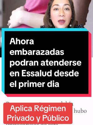 Embarazadas podrán atenderse en Essalud desde el primer día de afiliadas además aplica para atención en accidentes en general #abogada#abogadalaboralista #beneficiossociales #abogadosperu#abogadosperulaboral#regimenprivado#regimenpublico