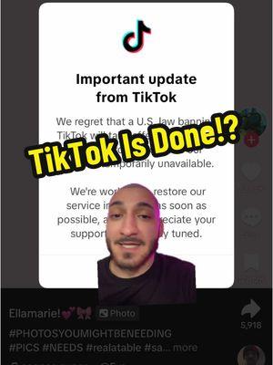 It’s Official 😨 #tiktokban #thetiktokban #marthreenez #tiktokupdate 