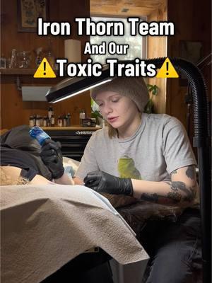 what’s your toxic trait?😅⚠️ #tattoostudio #tattooartists #tattoodesign #tattoohumor #tattooinspo #tattooidea #tattooshop #tattoosession #patattooartist 