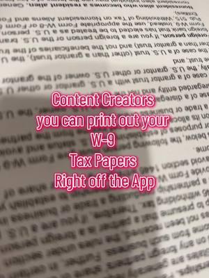 #W9 #contentCreators don’t forget to #FileYourTaxes #TiktokCreators #rewardsprogram #thankyouTiktok #taxes #taxseason 