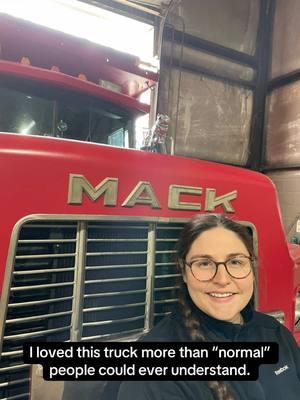 #onthisday #fouryears since i first met “my” first #truck. The sting will fade, but it will never leave. #drafts #mack #macktruck #womenintrucking #dumptruck #grief #lifechanging 