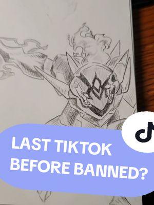 Goodbye to everyone that was part of my Raid Boss Art Journey! Hopefully I will return again! :( #art #pokemon #lasttiktok #lasttiktokvideo #tiktokbanned #Pokemonart #goodbyetiktok #ceruledge #pokemon2025 #2025