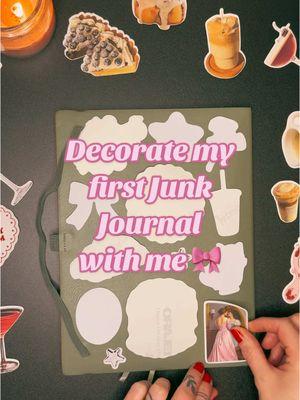 Junk Journal Cover #fyp #fypシ゚viral #scrapbooking #crafts #junkjournal #junkjournaling #junkjournalcover #stickers #TikTokShop 