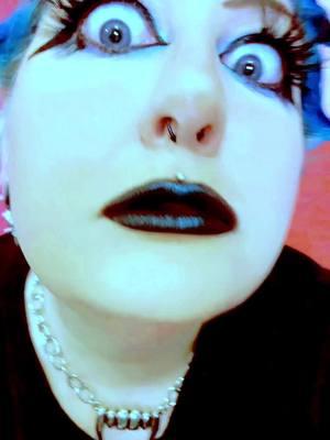 #wearetheweirdosmister #alt #grunge #bluehair #spikedhair #90s #90shair #makeup #weird #strange #alternative 