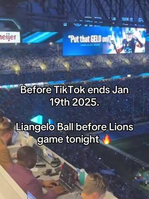 🗣️ Before TikTok ends Jan 19th 2025.  Liangelo Ball before Lions game tonight 🔥 #fyp #fypシ #fypシ゚viral #detroitlions #washingtoncommanders #nfcdivisionalplayoffs #NFL #liangeloball #tweaked #trending 