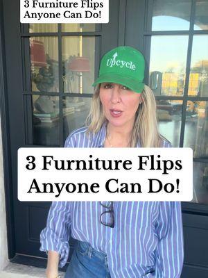 3 furniture flips anyone can do!  #furnitureflip ! #homedecorhack #furniturehacks #upcycle #rework #DIY #thriftflip #homedecor #upcycling #upcycle  #DIY #thriftflip #homedecor #upcycles #rework #upcycling #thriftflip  #reuse #recycle #secondhandstyle  #transform #oldtonew #upcycleddesign  #makers  #makersoftiktok #upcyclersoftiktok #upcycling  #sustainableliving #sustainsblestyle  #repurposed #repurpose 