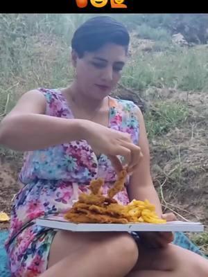 chicken Kentucky with a😊🍗👸 taste of fire in the🌾😍 mountains_#cooking_ #village#liziqi