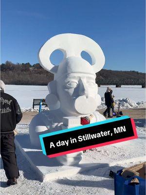 Hey it’s back! Spend a day with me in @Discover Stillwater!  #stillwater #tiktokban #usa_tiktok #snowsculpture #minnesota #like #adayinmylife #onlyinmn #stillwater 