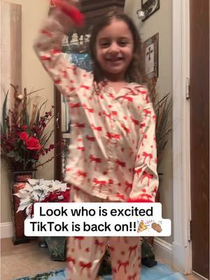 TikTok is back on!! We are excited #fyp #tiktok #viral #backon #ValentinesDay #pajamaset #happy #Love #toddlersoftiktok #toddlersontiktok #foryou #views #likes #followus 