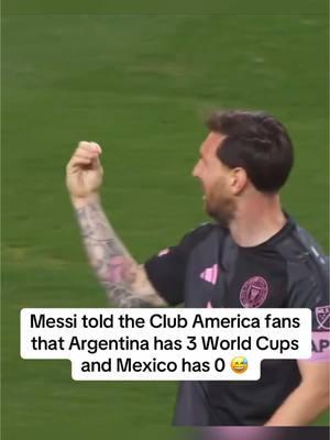 Lionel #Messi after scoring against Club America 👀🇦🇷 (via @mls on Apple TV) #intermiami #argentina #mexico #futbol