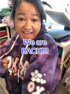 That was a rough night 🤣🤣 but we are back!! #tiedye #icedye #fashion #trendy #apparel #custom #tiktokban #wereback #victoriouscustomdesigns 