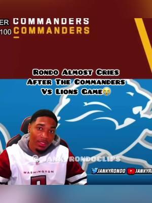 Youtube:JankyRondo #jankyrondo #jankyrondoclips #nfl #commanders #lions #nflfootball #NFLPlayoffs #football #foryou #fyp #trending 