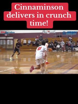 Cinnaminson used a 7-0 run to pull away in the fourth and notch a 51-42 win over Holy Cross Prep. Drew Harvey went for a team-high 16 points, while Colin Parrish and Shane McDevitt each finished with 12 points in the win. Watch the FULL highlights at JerseySportsZone.com! #basketball #basketballtiktok #basketballhighlights #highlights #njbasketball #hsbasketball #fyp #jsz #jerseysportszone #cinnaminson #cinnaminsonnj #cinnaminsonhighschool 