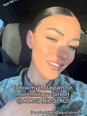 see ya later TikTok, follow my insta @jorgianicolaus   #fyp #fyp #miltok #military #womeninuniform #worldsgreatestairforce #airforce #army #marines #navy #activeduty #cyberop #imjustagirl #militaryhairstyles #blackhairtiktok #slickback #militarybun #militaryponytail #celebratewomen #tattoos #hawaii #jbphh #pearlharbor #hawaii #notapsyop #eyelashestensions #lipcombo 